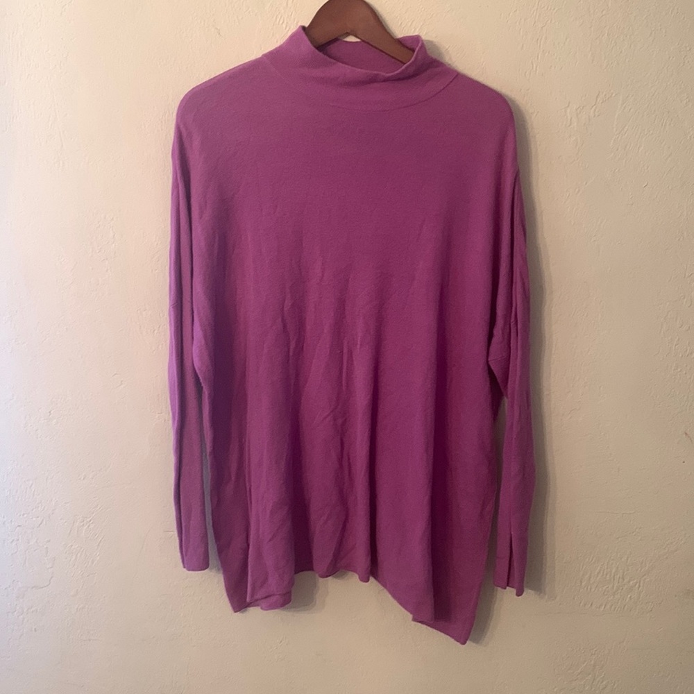 Lou & Grey mock neck tunic sweater size medium